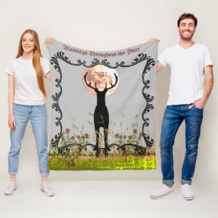 Deer Season Cabin  2022 Throw Fleece Deken