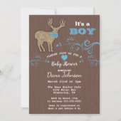 Deer Silhouette Baby Baby shower Kaart (Voorkant)