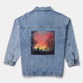 Deer Silhouette Denim Jacket (Achterkant)