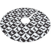 Deer Silhouette kerstboomrok Kerstboom Rok (Gekanteld)