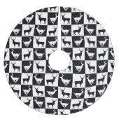 Deer Silhouette kerstboomrok Kerstboom Rok (Voorkant)