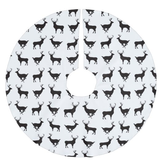 Deer Silhouette kerstboomrok Kerstboom Rok (Voorkant)