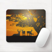 Deer Silhouette Muismat (Met muis)