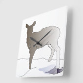 Deer Silhouette Wall klok (Hoek)