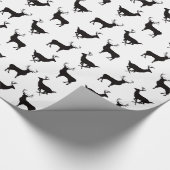 Deer Silhouette Wrapping Paper Cadeaupapier (Hoek)