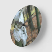 Deer Skull Clock Ronde Klok (Hoek)