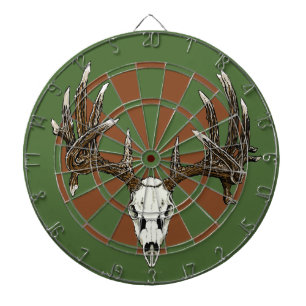 Deer skull dartbord