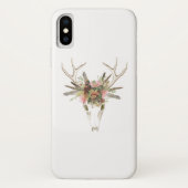 Deer Skull & Flowers Case-Mate iPhone Case (Achterkant)