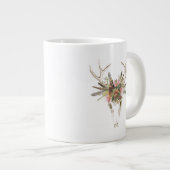 Deer Skull & Flowers Extra Grote Beker (Voorkant rechts)