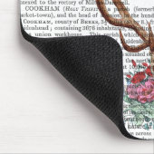 Deer Skull met bloemen 2 Muismat (Hoek)