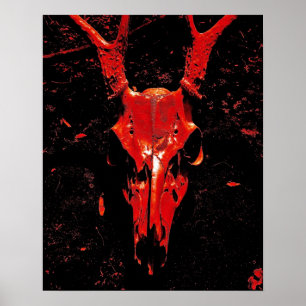 Deer Skull Poster