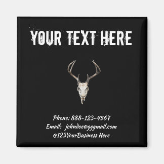 Deer Skull Visitekaartje Magnet Magneet