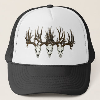 Deer skulls trucker pet