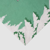 Deer Snow Winter Scene Pine Tree Tissuepapier (Detail)