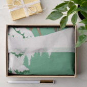 Deer Snow Winter Scene Pine Tree Tissuepapier (Geschenk)