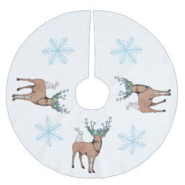 Deer Snowflake Tree Skirt Kerstboom Rok