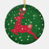 Deer, Snowflakes Ornament (Voorkant)