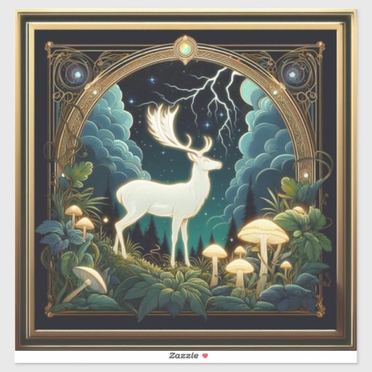 deer spirit sticker (Vel)