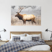 Deer Stag Animals Wildlife Natuur Buck Canvas Afdruk (Insitu (Slaapkamer))