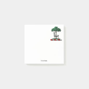 Deer Stag by Tree Heraldic Crest Emblem Post-it® Notes