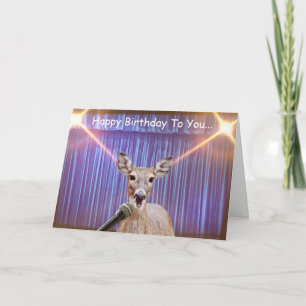 Deer Stage Spotlight Birthday Kaart