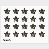 Deer Star-Sticker Ster Sticker (Vel)