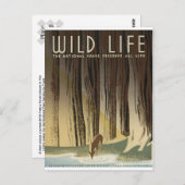 Deer & Stream Briefkaart (Voorkant / Achterkant)