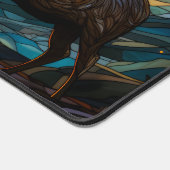 Deer Sunset Woodland Mountains Nom personnalisé (Coin)