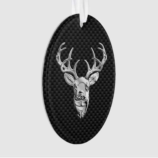 Deer sur l'impression en fibre de carbone (devant)