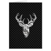 Deer sur l'impression en fibre de carbone (Devant)