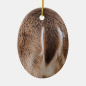 Deer Tail Keramisch Ornament (Voorkant)