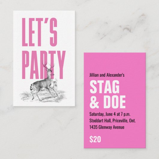 Deer Ticket (Voorkant / Achterkant)