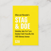  Deer Ticket (Achterkant)