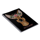 Deer to be Different Doe 6x9 Carnet Spiral (Côté Droit)
