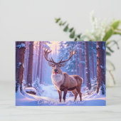 Deer To Santa's Heart - Reindeer Feestdagenkaart (Staand voorkant)