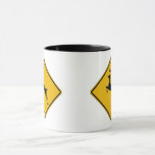 Deer Traffic, het Teken van de Waarschuwing van he Mok (Midden)