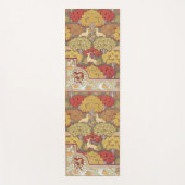 Deer &Tree Squirrel Bird Rowan Berries Art Nouveau Yogamat (Voorkant)