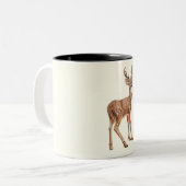Deer Tweekleurige Koffiemok (Voorkant links)