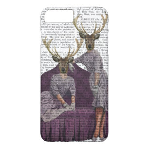 Deer Twins in Paars iPhone 8 Plus / 7 Plus Hoesje