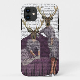 Deer Twins in Paars iPhone 11 Hoesje