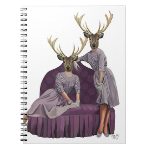Deer Twins in Paarse jurken.jpg Notitieboek