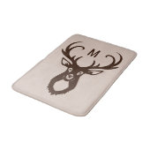 Deer uw Monogram badmatten (Gekanteld)