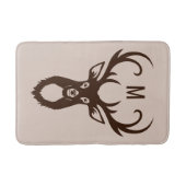 Deer uw Monogram badmatten (Voorkant)