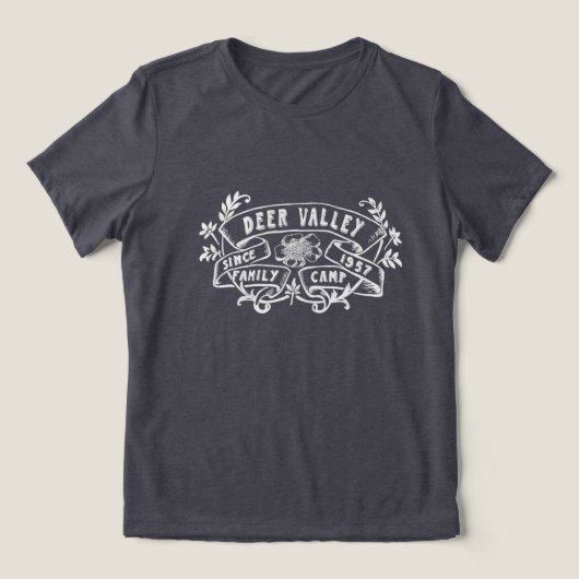 Deer valley  Merch Tri-Blend Shirt (Design voorkant)
