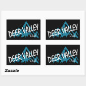 Deer Valley Mountains Rechthoekige Sticker (Vel)