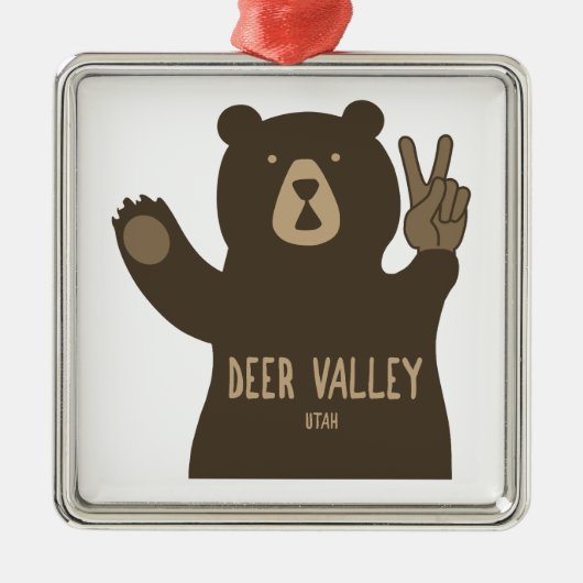 Deer Valley Utah Peace Beer Metalen Ornament (Voorkant)