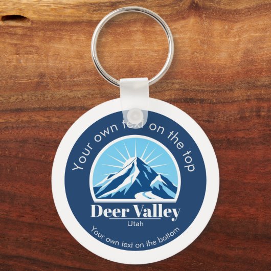 Deer Valley Utah ski area keepsake Sleutelhanger (Voorkant)