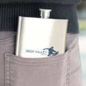 Deer Valley Utah Snowboarder Flacon (Voorbeeld)