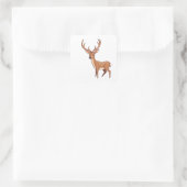 Deer Vierkante Sticker (Tas)