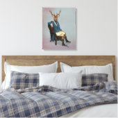 Deer volledig canvas afdruk (Insitu (Slaapkamer))